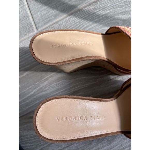 VERONICA BEARD Dali Woven Wedge Sandals Size 9 - Picture 9 of 9